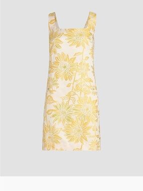 Lilly Pulitzer Albright Shift Jacquard Minidress Resort White and yellow size 4